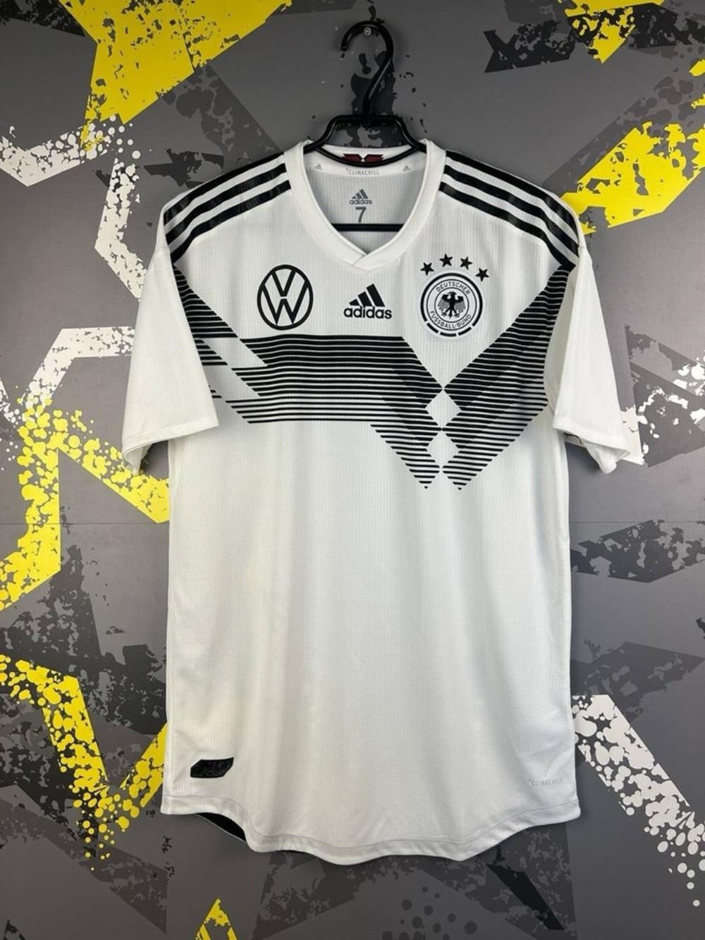 RARE Adidas Germany DFB 2018 World Cup Home Jersey White VW Sponsor NWT Size 7